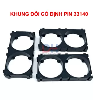 Khung cố định pin 18650 / 21700 / 26650 / 32140 / 33140. Nhựa ABS chất lượng cao